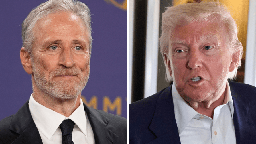 Jon Stewart: Trump will use “insurance money” as “burning” country