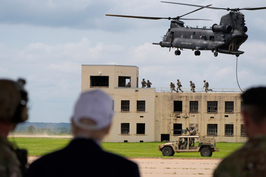 Trump says he will “liberate” Los Angeles in his speech to commemorate the 250th anniversary of the Army