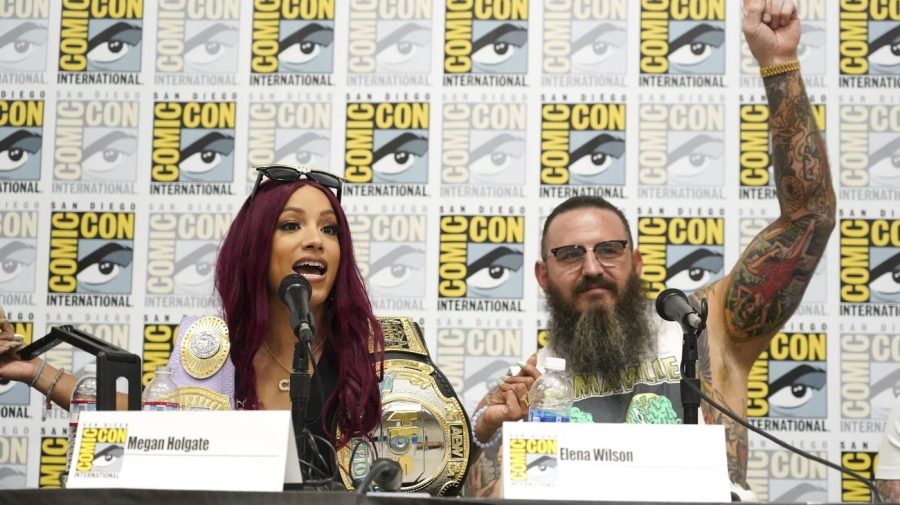 Wrestling stars wear “Abolition of Ice” T-shirts
