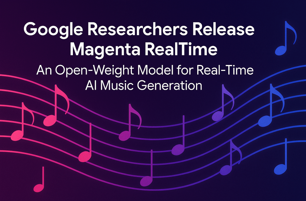 Google researchers release Magenta Realtime: Open Weight Model for Real-time AI Music