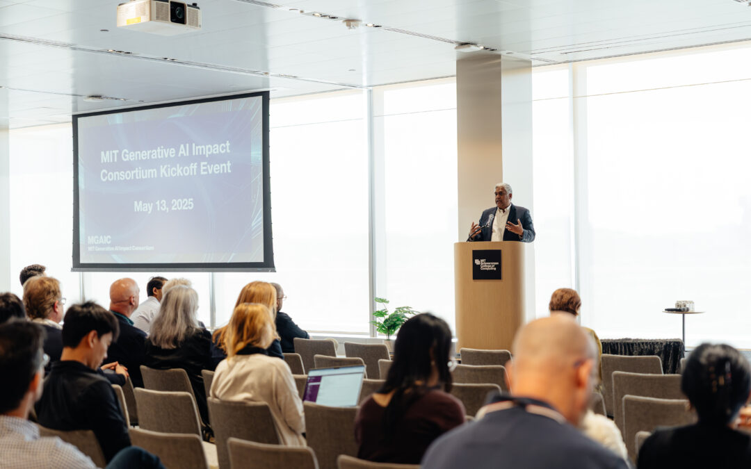 Researchers come up with bold ideas for AI at MIT AI Impact Consortium teeing event | MIT News