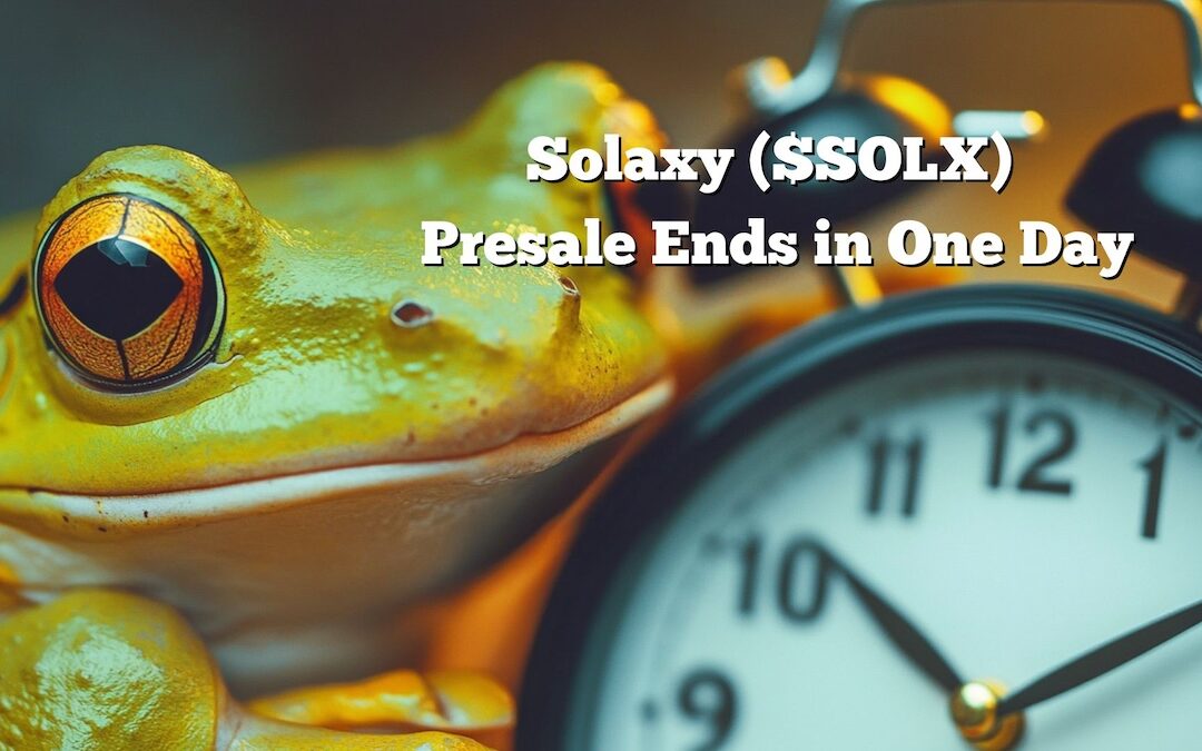 Solaxy Presale ends in one day, whale purchases $495K $SOLX