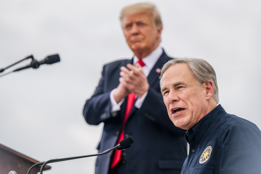Does Texas Governor Greg Abbott have the right to evacuate his seat in Texas?